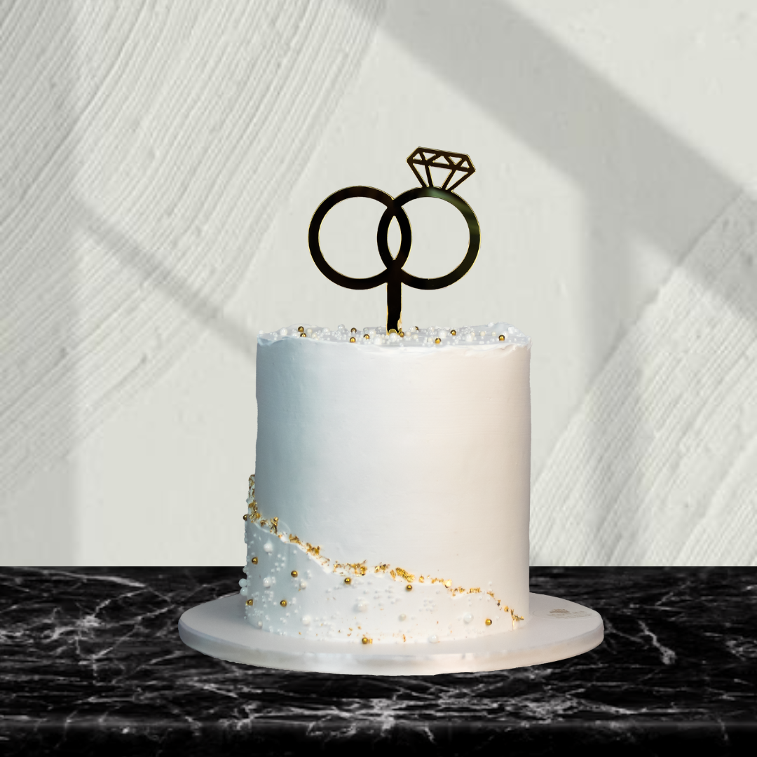 Engagement Crystal Cake