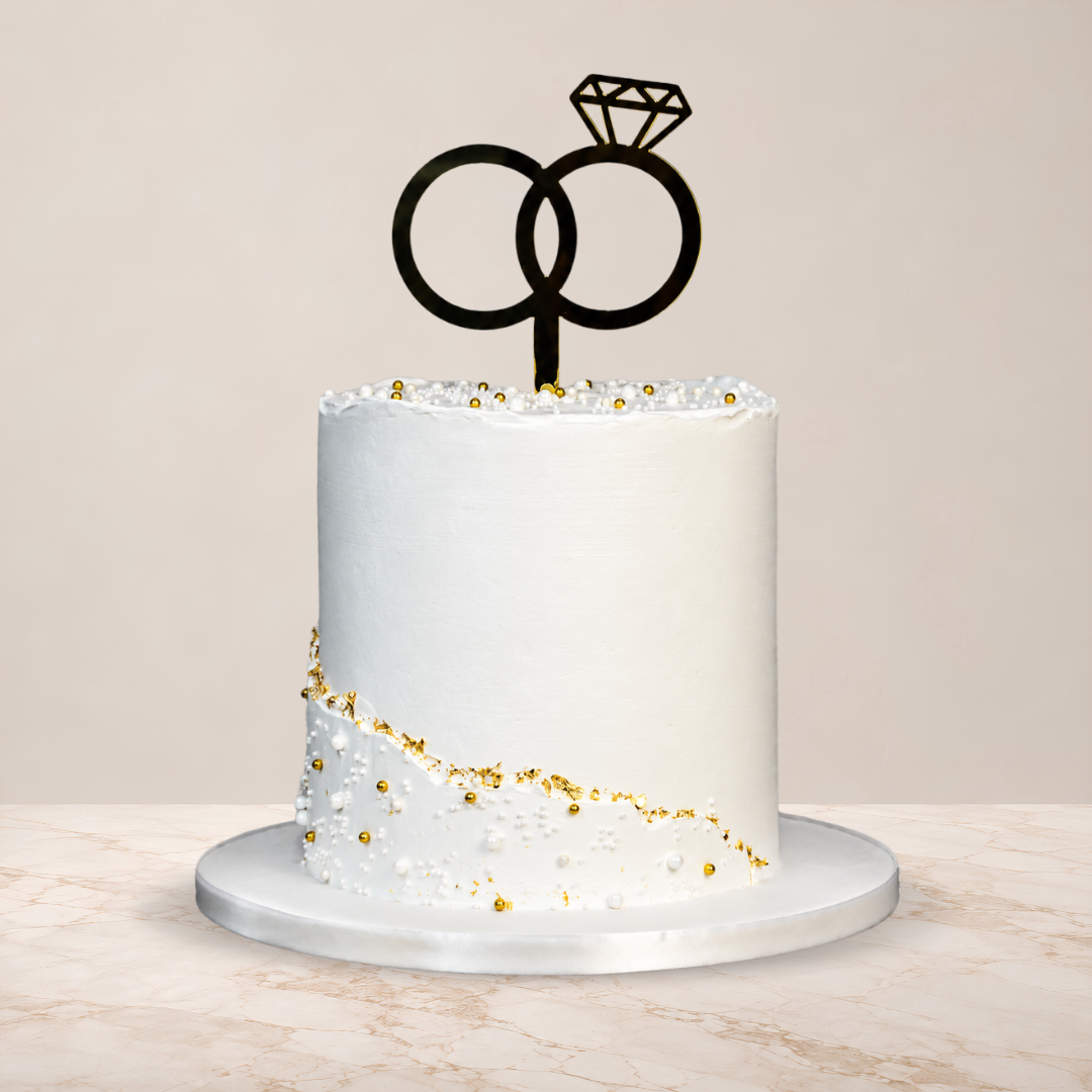 Engagement Crystal Cake